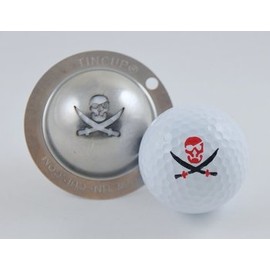 Tin Cup Golf Ball Custom Marker Alignment Tool Models (Fire in the Hole (Pirate))