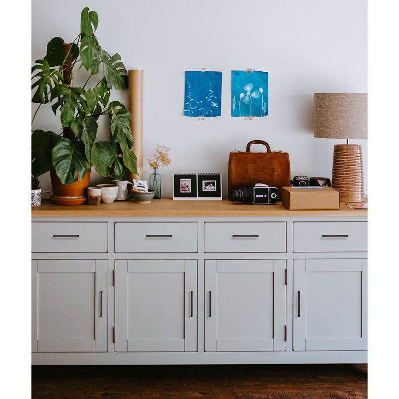 Ravinte 15 Pack Solid 5 Inch Kitchen Square Cabinet Handles