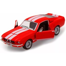 Kinsmart 1967 Shelby GT500 Hardtop Kinsmart Diecast Model Toy Cars 1:38, 5'' - Red