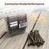 #8 x 2 Deck Screws, Square Drive Bugle Head, Brown