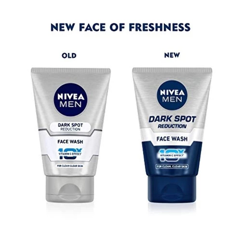 Nivea Men Dark Spot Reduction Face Wash (10x Whitening), 100