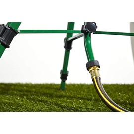 58308Z Brass Impact Sprinkler on Tripod Base - Heavy-Duty Brass Sprinklers on Tripod. (Green & Brass, 1-Pack Brass Impact Sprinkler)