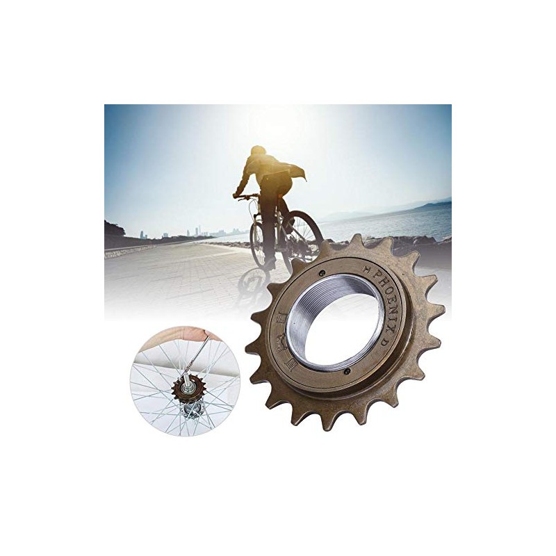 Single Speed Freewheel Sprocket, 18T Bicycle Freewheel Single Speed Sprocket