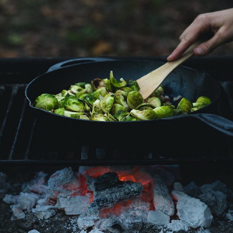 Barebones 8-Inch Cast Iron Skillet - Non Stick Frying Pans
