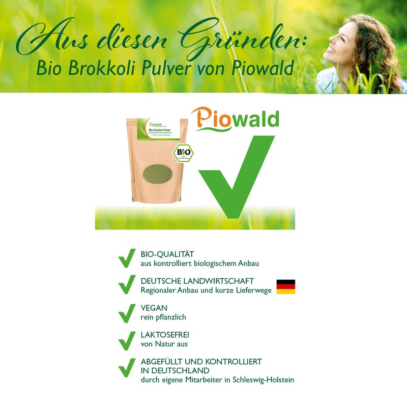 Organic Broccoli Powder - 500 g Storage Pack