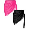 Ekouaer 2 Pcs Sarong Coverups for Women Beach Wrap Skirt