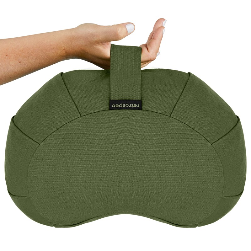Retrospec Sedona Zafu Meditation Cushion with Buckwheat Hull Fill -