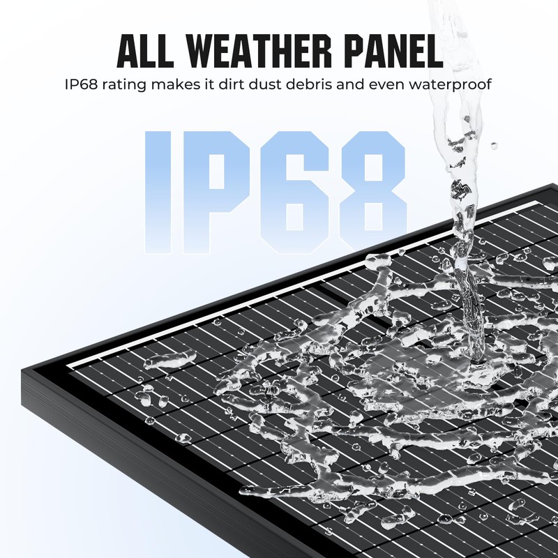 Rvpozwer 18BB 100 Watt Solar Panel, N-Type 12V 100W Solar