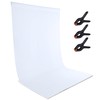 Zdada White Backdrop Screen Background， 5x7ft White Collapsible Background Photography，Washable