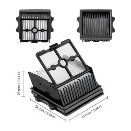 Paquete de 5 filtros HEPA de repuesto para Floor One S9 Artist Pro compatibles con aspirador Tineco Floor One S9 Artist Pro en húmedo y seco, filtro de aspiradora, kit de accesorios de filtros