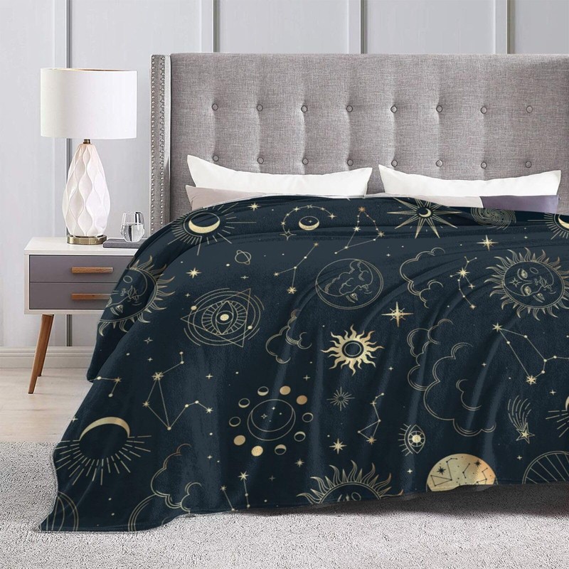 Fenmshairy Sun Moon Magic Eyes Astrolabe Thermal Throw Blanket, Ultra