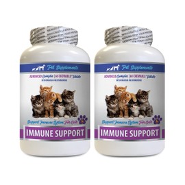 PET SUPPLEMENTS Immune Booster for Cats - CAT Immune Support - Booster - Premium Complex - Treats - Milk Thistle Cats - 2 Bottle (120 Chews)