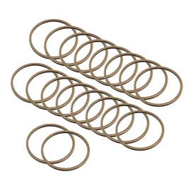 PATIKIL Beading Hoop Earrings, 60 Pcs Round Beading Findings Copper Hoop Earring for DIY Crafts Jewelry Making Earring Necklace Supplies(20mm, Bronze Color)