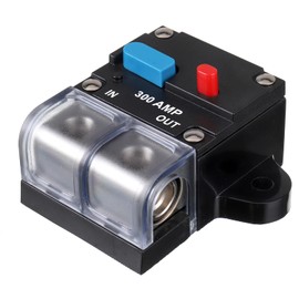 JAMHER 300A Circuit Breaker 300AMP Resettable Inline Circuit Breaker Manual Reset Button Self Recovery Circuit Breaker with Waterproof Cover for Auto Car Marine Boat and Amps Protection