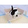 RUBYHOME Oversize Rabbit Litter Box with Drawer, Corner Toilet Box