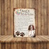 Shawprint MY DOG'S RULES RETRO STYLE METAL TIN SIGN/PLAQUE (427DRS)