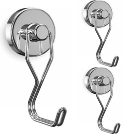 Homion Magnetic Hook, Stainless Steel, Rust Free, Includes Magnets, Vertical Load Capacity 22.0 lbs (10 kg), Horizontal Load Capacity: 6.6 lbs (3 kg), Diameter 0.7 inches (20 mm), Corrosion Resistant,