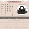 ROSELUCA. Women's Gathered Handle Mini Bag, 2-Way, Cross-body Shoulder, Compact,