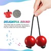 Alasum 2pcs Aslatua Rhythm Ball Handshaker Beginner Hand Percussion Instrument