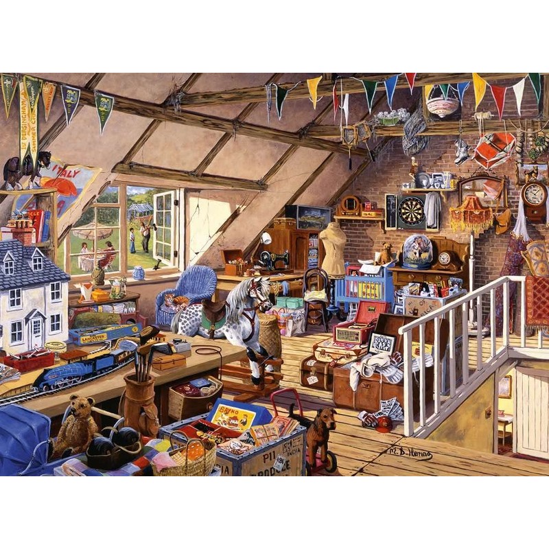 Ravensburger Puzzle 13709 - Grandmother Attic - 500 Pieces Puzzle