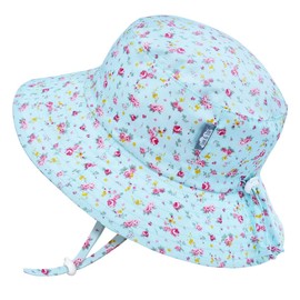 Jan & Jul Baby Bucket Sun-Hat for Girl Boy with Adjustable Strap (S: 0-6 Months, Retro Rose)