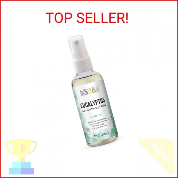 Aura Cacia Room and Body Mist, Clearing Eucalyptus, 4 Fluid