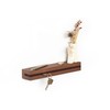 Buchenbusch urban design Key Rack Walnut, Felt Insert Coffee Brown