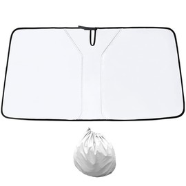 MASO Windschutzscheibe Sonnenschutz, faltbares Auto Front-/Heckscheibe Sonnenschutzvisier Anti-UV reduzieren Hitze passend für die meisten Autos, 136 * 65 cm / 142 * 80 cm