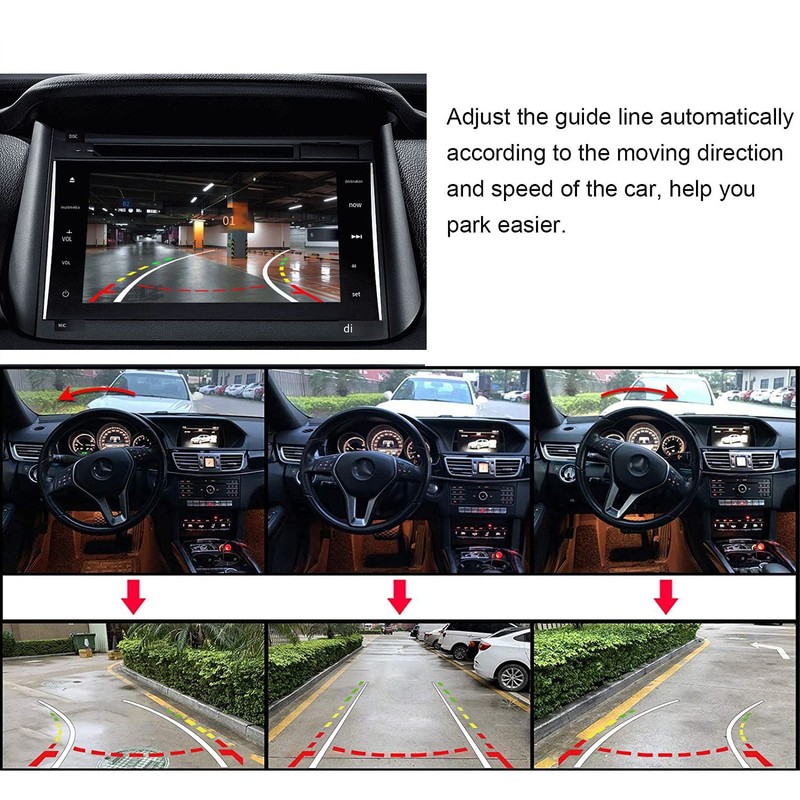 Canying Car Handle Backup Camera Reverse Camera Dynamic Car Rear