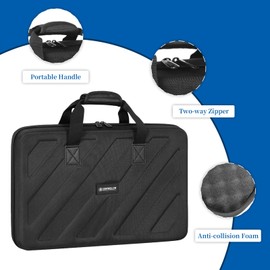 CAIOVSE DJ Controller Case Compatible with Pioneer DJ Controller DDJ-FLX4/DDJ-400/DDJ-SB2/DDJ-200/DDJ-SB3/DDJ-RB DJ Bag Protable Hard Storage Case