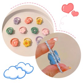 Pack of 70 Hair Bobbles Girls Set, Colourful Elastic Hair Bobbles, Children's Baby Hair Accessories, Multicoloured Soft Scrunchie Small for Girls Children Toddlers Baby