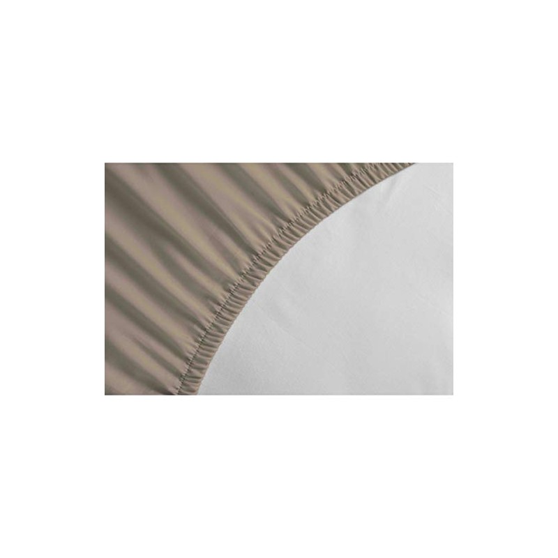 Home Linge Passion 57 Thread Count Fitted Sheet, Cotton, Dark
