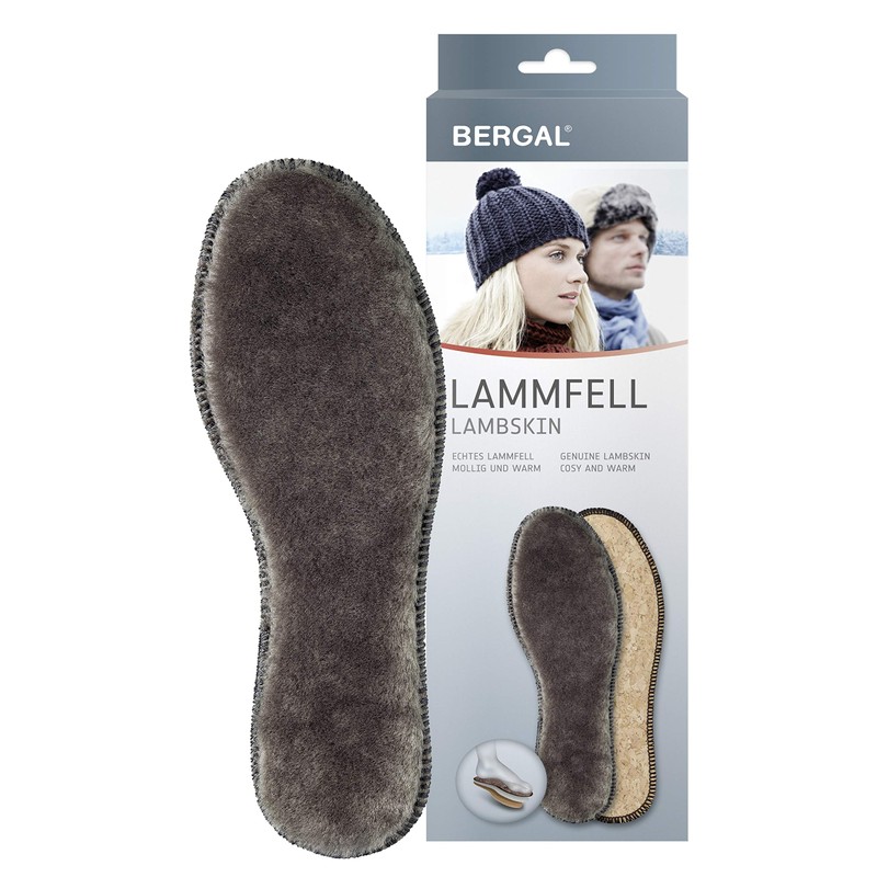 Bergal Bergal Lammfell Comfort Insole, Brown (Braun), 10.5 UK
