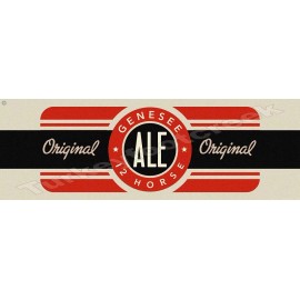 Genesee 12 Horse Ale 6" x 18" Metal Sign