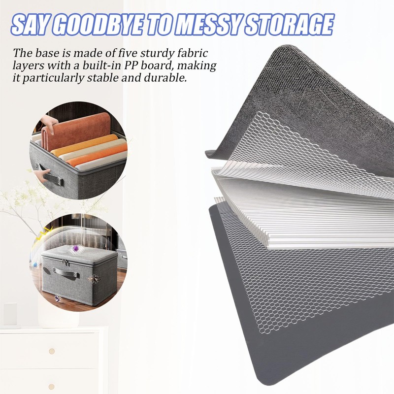 Rbleote Lockable Box with Lock, Storage Box, Lockable, Box with