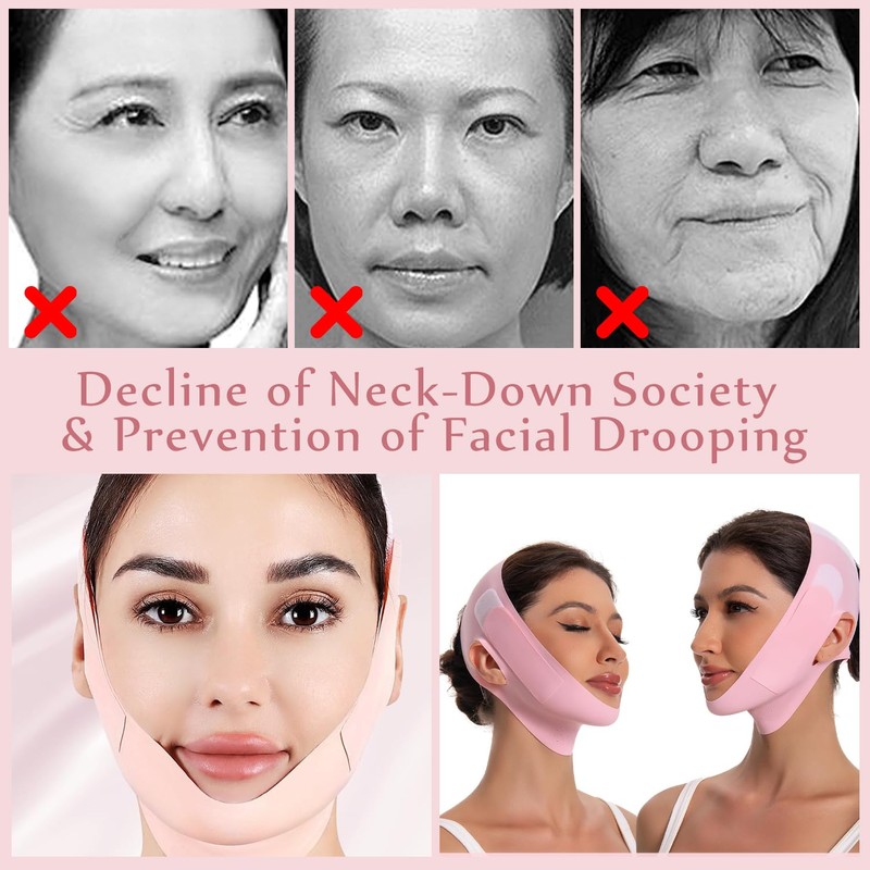 V-Line Lifting Chin Strap for Sleeping, Purely Physical and Side