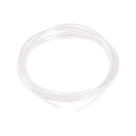 sourcing map Pneumatic Air Tubing, 4mm OD x 2.5mm ID 3 Meter (118 Inch) PU Polyurethane Air Compressor Clear Tubing Hose Pipe