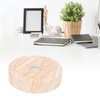 Wood Light Display Base 360 Degree Rotation Beech Grain Colorful
