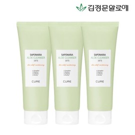 김정문알로에 큐어 알로에 사포나리아 클렌져 1975 3개 Kim Jeong-mun Aloe Cure Aloe Saponaria Cleanser 1975 Set of 3