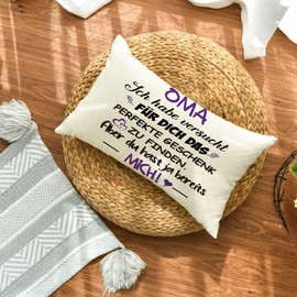 Artoid Mode Gift For Grandma Cushion Cover, 30 x 50 cm, Best Grandma Birthday Gifts From Granddaughter Grandson Mother's Day Cushion Love Cushion Cover Decoration