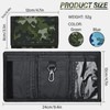 AfitLulu Men's Camouflage Wallet with Coin Compartment and Key Ring,