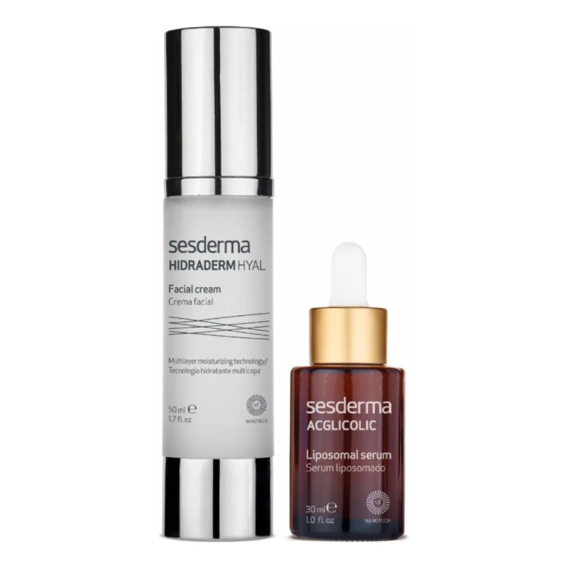 Sesderma Acglicolic Serum + Hydraderm Hyal Con Momento De Aplicación