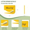 MUCLIP 3 Pack Safety Letter Opener - Hidden Stainless Steel
