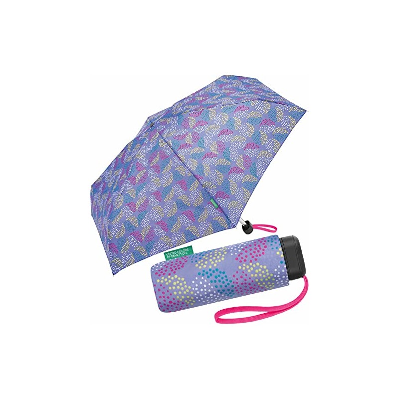 Benetton Pocket Umbrella Ultra Mini Flat Dots, Pop Dots Deep