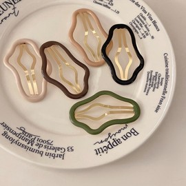 EZ PEACH Hair Clips, Cute Snap Hair Clips, Hairpins, Patching Pins, Sleep-pins, Bangs, Kids, Adults, Girls, Accessories, Hair Ornaments, Hair Clips, Set of 5 (A)