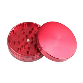 HOMVIDA Spice Grinder Crasher 3 Inch Portable Size with Magnetic Lid - Red