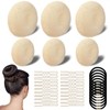 Cuscinetti per chignon piccoli e grandi, 6 pezzi