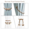 Hangtty Curtain Tiebacks Magnetic Rope Tie Backs Handmade Curtains Holders