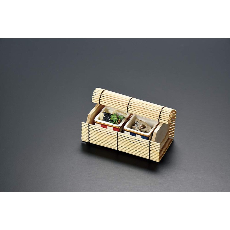 Yamako 38636 New Sudare Bento Box, Plain Mini, Natural