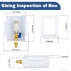 2-PACK GUOFIS Ice Maker Outlet Box with Hammer Arrestor,1/2" PEX-A